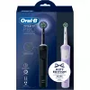 Oral-B Vitality Pro D103 Duo, cepillo de dientes eléctrico negro/lila, Black/Lilac Violet, incl. 2. mango