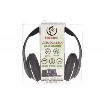Auriculares estéreo Rebeltec AUDIOFEEL2 Negro