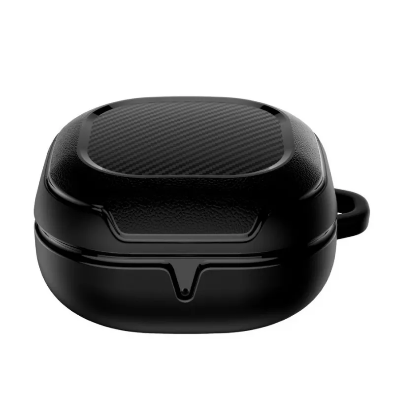 Tech-Protect Rough Carbon funda para el estuche de carga de Samsung Galaxy Buds 2 Pro/2/Live/Pro, negra