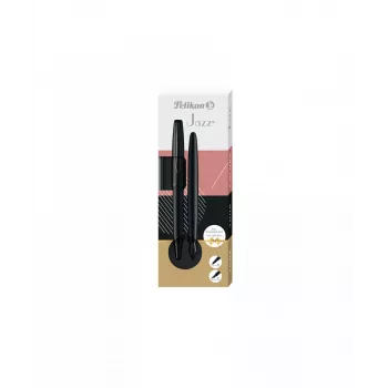 Bolígrafo y pluma estilográfica Pelikan Jazz Noble Elegance negro 2 uds.