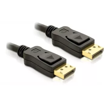 Cable DisplayPort DeLOCK 82424 3 m conector macho a conector macho dorado negro