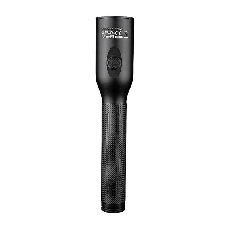 Linterna Superfire D6 recargable 1000 lúmenes impermeable