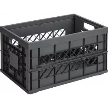 Caja de almacenamiento Sigma home 57700636 cuadrada antracita 45L 530x354mm