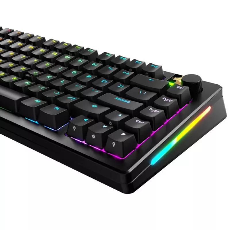 GLORIOUS GPBT teclas retroiluminadas — distribución ANSI, material PBT, negro