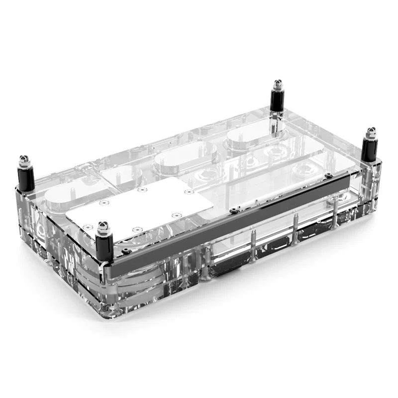 Depósito Alphacool Core Distro Plate Acrílico Transparente 125x240x68,8mm