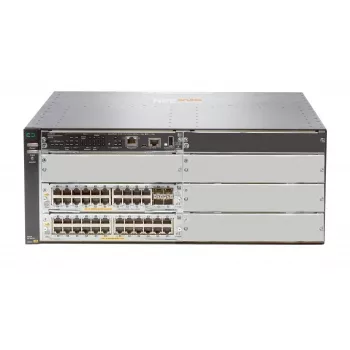 Switch gestionado L3 HP HPE 5406R 44GT PoE+ y 4×SFP+ (sin fuente de alimentación) — 44×Gigabit RJ-45, 4×10Gb SFP+, PoE+, 960 Gbit/s, 4U