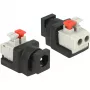 Adaptador de cable DeLOCK 65524 DC 5,5 x 2,1 mm negro plata