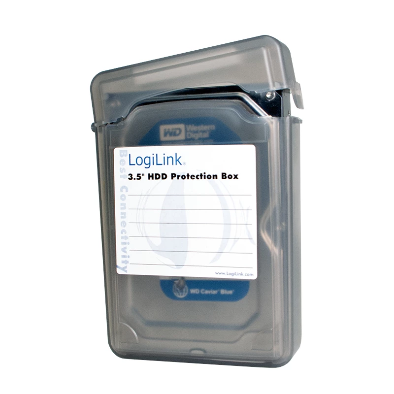 Funda de protección para disco duro LogiLink capacidad 1 disco duro (3.5