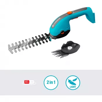 Tijera cortacésped a batería GARDENA 14750-55 20 cm 18 V Verde Gris