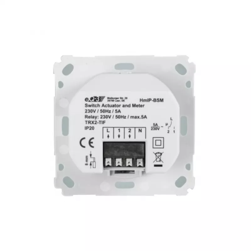 eQ-3 HomeMatic IP para - Actuador conmutador-medidor interruptor de marca empotrado