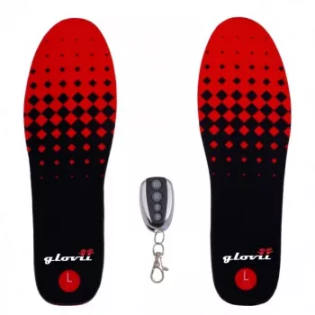 Plantilla calefactable Glovii GW2M unisex negra, talla M, lavable, poliéster, pack de 2