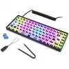Sharkoon SKILLER SGK50 S3 Barebone Teclado gaming - teclado gaming totalmente personalizable con formato 75%, Hot-Swap, iluminación RGB, distribución QWERTZ