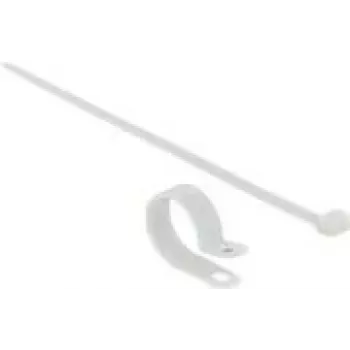 Brida conductora DeLOCK 18875 nailon blanco 300 mm 10 uds.