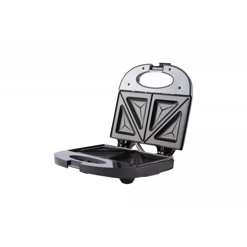 Sandwichera Adler AD 3015 750 W negra plateada