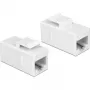 Módulo Keystone DeLOCK 86379 en ángulo blanco RJ-45
