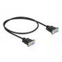 Cable serie DeLOCK 86614 negro 0,5m RS-232