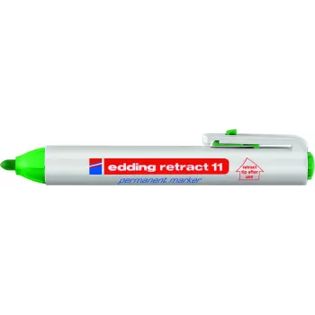 Rotulador permanente Edding Retract 11 Verde 10