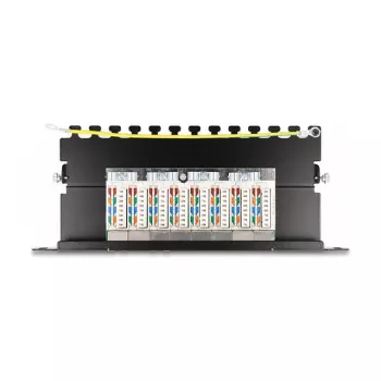 Panel de parcheo DeLOCK 10 pulgadas 8 puertos Cat.6A 0,5U negro