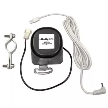 Shelly Plug & Play complemento manipulador de gas para GLP y GNC, negro/blanco