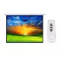 Pantalla de proyección eléctrica Maclean MC-561 135 300x168 cm 16:9 con control de pared y mando a distancia