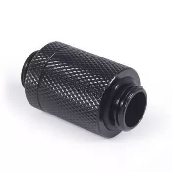 Alphacool ES D-Plug 25,5 mm G1/4 AG a G1/4 AG - Deep negro (17580)