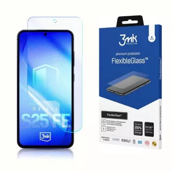 Protector de pantalla de cristal templado FlexibleGlass 3MK para modelo Samsung Galaxy S25 FE