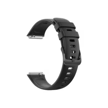 Correa de silicona FIXED para Huawei Band 8/9/10 – Negro, correa de repuesto hipoalergénica