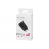 Cargador de pared LCD toma USB + USB-Cx2 PD 65W GAN negro vatímetro