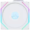 Ventilador de caja 120 mm Lian Li 12RTLLCD1W1W ARGB Wireless LCD Blanco