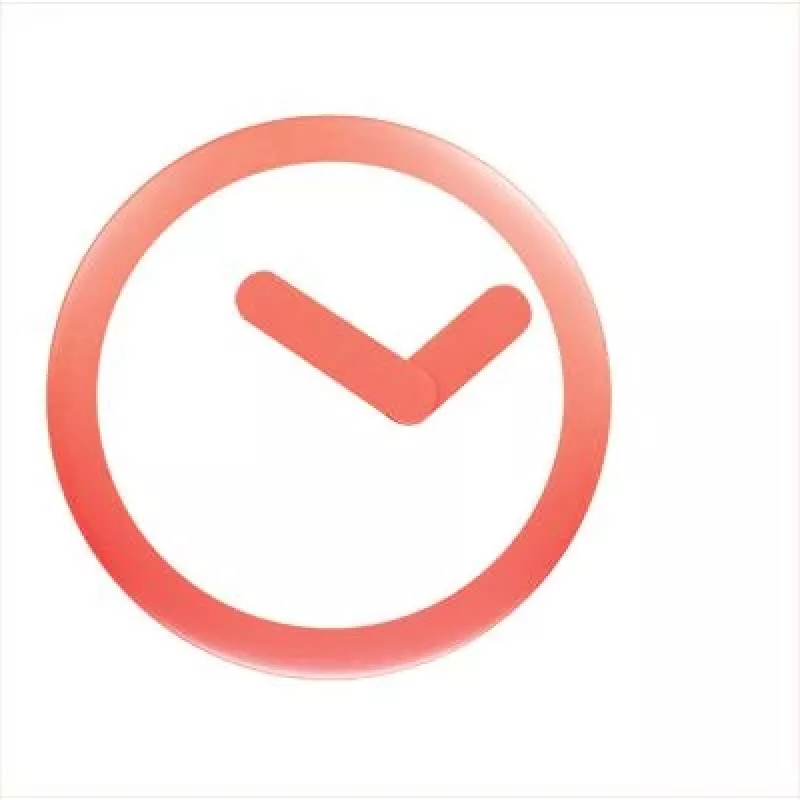 NeXtime Reloj 2615ro Focus, Ø25 cm, reloj de pared, blanco/rojo