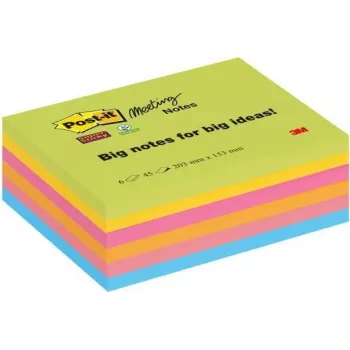 3M 86456SSEU notas rectangulares multicolor 45 hojas autoadhesivas