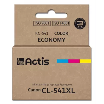 Tinta Actis KC-541 para impresoras Canon (sustituto de CL-541XL) Supreme, 18 ml, azul, amarillo, magenta.