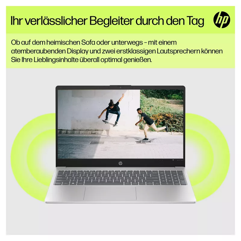 Portátil HP, pantalla de 39,6 cm, 15,6 pulgadas, mate, resolución: 1920 x 1080, Full HD, procesador quad-core (B55U8EA#ABD)