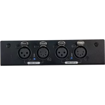 Splitter DMX EUROLITE DMX Split 2 3/5 pines — 1 entrada a 2 salidas, compatible con DMX de 3 pines y 5 pines