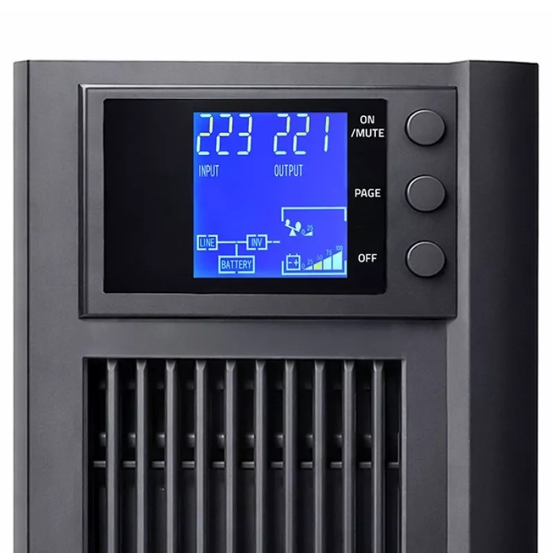 SAI QOLTEC onda senoidal pura 3kVA 2400W con AVR y pantalla LCD
