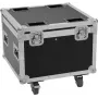 Flightcase Roadinger 4x TMH-S90/H90/B90 — diseño robusto para 4 dispositivos
