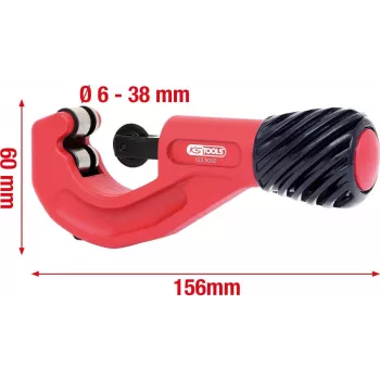 Cortatubos KS Tools 103.5000 para tubos Ø6–38 mm, longitud 156 mm
