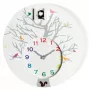 NeXtime Reloj de cuco 2998wi Cuckoo Round, 30x10 cm, pared, blanco