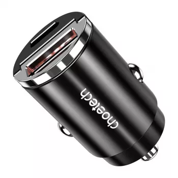 Cargador USB-C/USB-A CHOETECH TC0006 30 W – compatible con QC3.0 y PD3.0