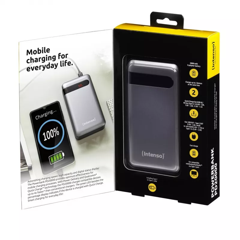 Batería externa portátil Intenso PD20000 20000 mAh