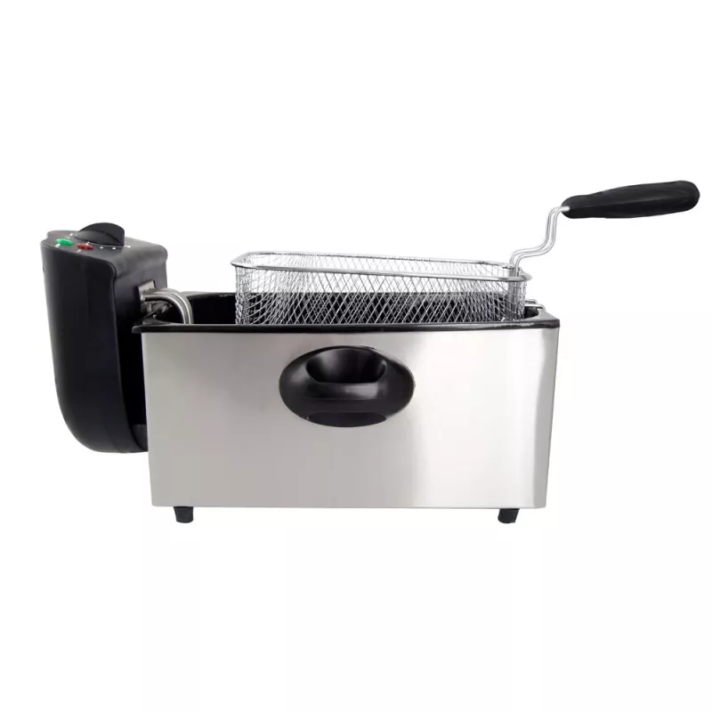 Freidora ESPERANZA FALAFEL Single 3 L — cubeta de acero inoxidable, 2200 W, termostato ajustable