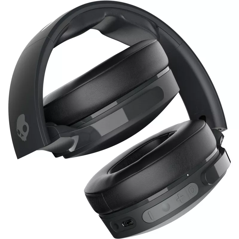 Auriculares over-ear Skullcandy Hesh Evo — con cable y Bluetooth 5.0, batería de 36 h, USB-C, 3,5 mm, plegables, cancelación de ruido, negro