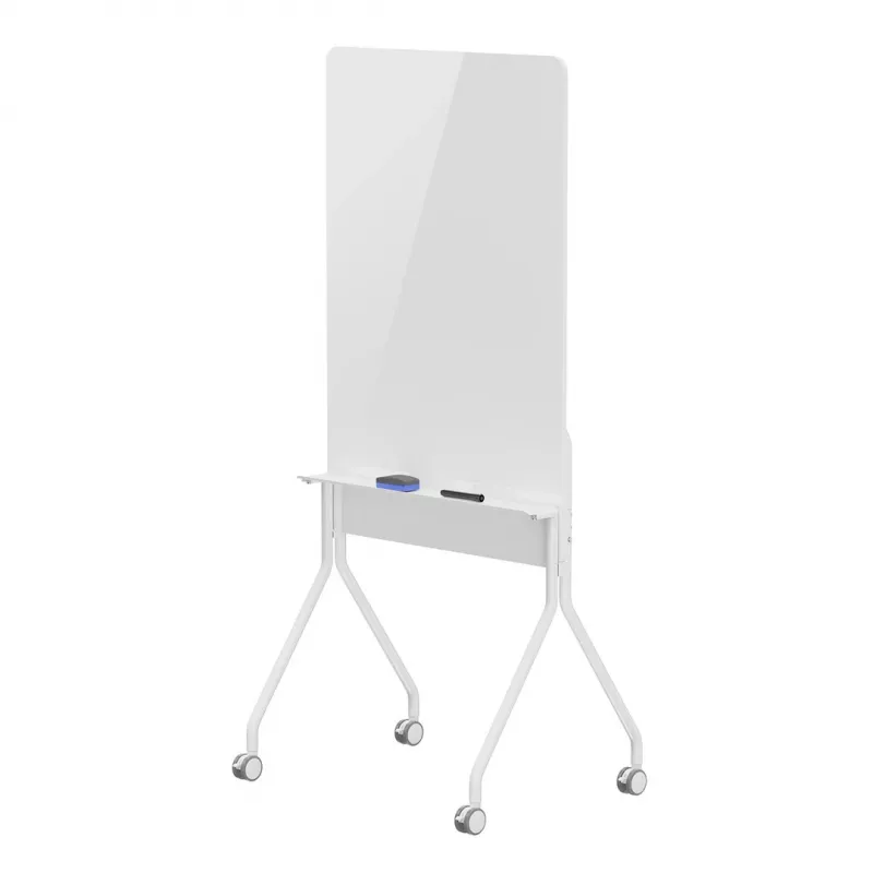 Pizarra de borrado en seco Ergo Office ER-305 — pizarra blanca magnética de pie sobre ruedas, acero, blanca