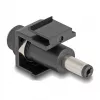 Módulo Keystone DeLOCK DC 5,5 x 2,1 mm conector hembra a conector macho negro