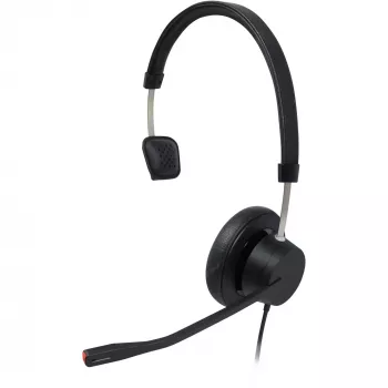 Auriculares mono con cable Plusonic X140_Mono – diseño on-ear ligero, alta calidad de sonido