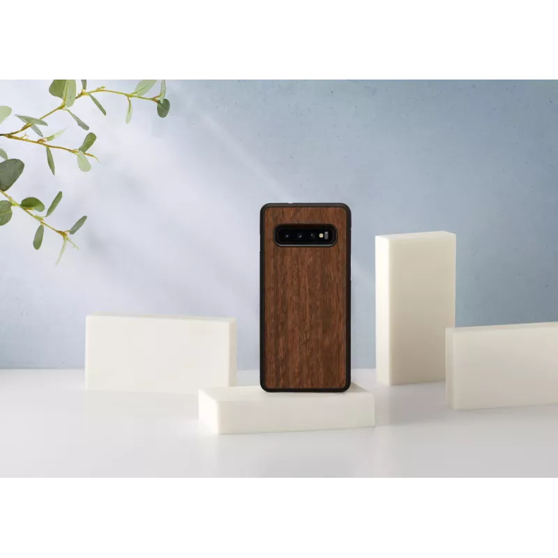 Funda para smartphone man and wood para Samsung Galaxy S10, diseño koala negro, funda protectora