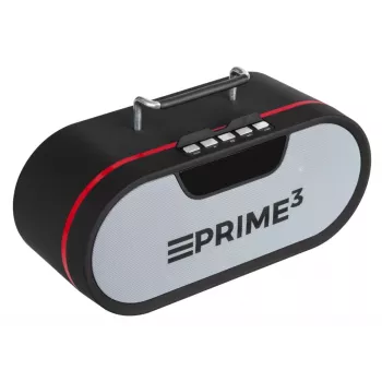 Radio portátil PRIME3 APR81 — FM, 12 W RMS, MicroSD, batería de 3600 mAh, gris