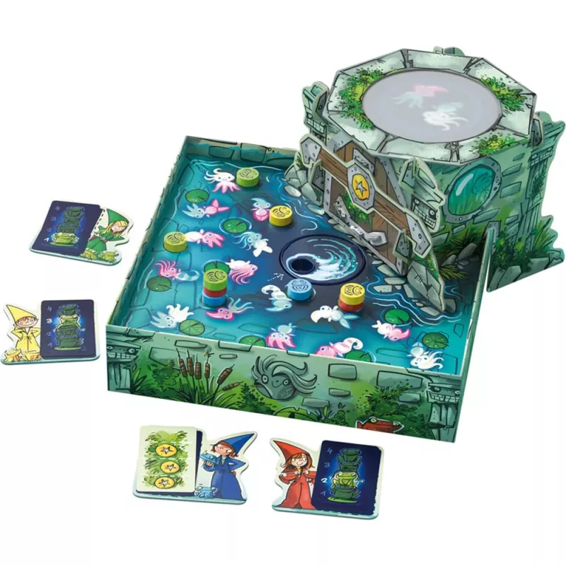 Drei Magier: Der geheimnisvolle Brunnen, juego de mesa
