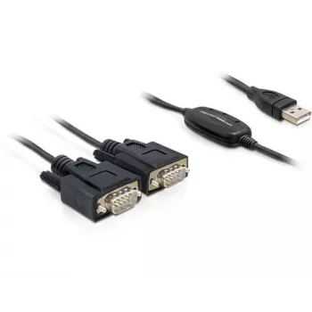 Cable serie DeLOCK 2x RS232/USB 2.0 negro 61886