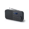 Muse M-109DB radio portátil, DAB+/FM PLL, pantalla LCD, alarma, pilas/red eléctrica, negra